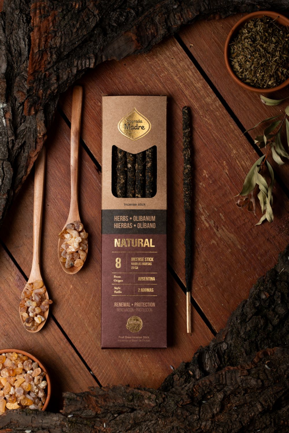 Encens naturel deux parfums Copal - Palo Santo