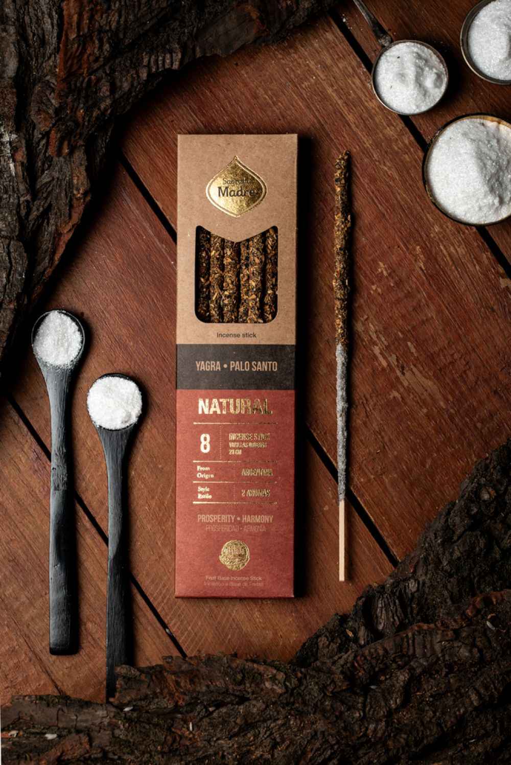 Encens naturel deux parfums Yagra - Palo Santo