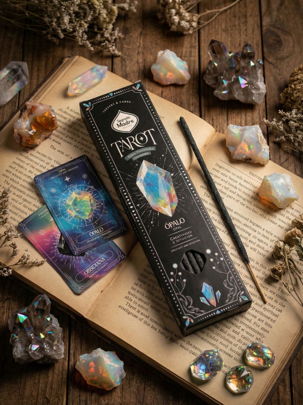 Encens Tarot Gemmes Opale - Oliban et Myrrhe